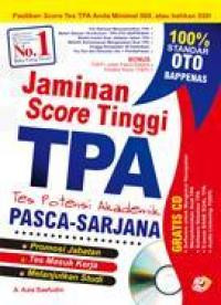 Jaminan Score Tinggi TPA Pasca-Sarjana