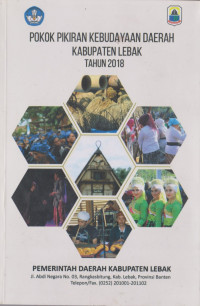 Pokok-pokok Pikiran Kebudayaan Daerah Kabupaten Lebak